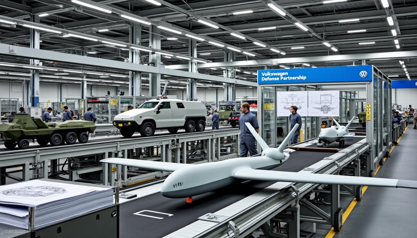 volkswagen envisage de reconvertir stratégiquement une usine allemande en collaboration avec le secteur de la défense, visant à renforcer l'innovation industrielle et militaire.