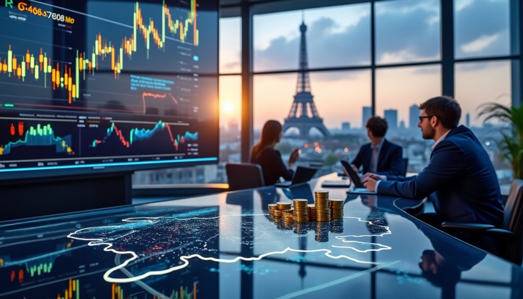 suivez les indicateurs clés des marchés financiers à paris et en europe : indices boursiers, taux, inflation et tendances économiques.