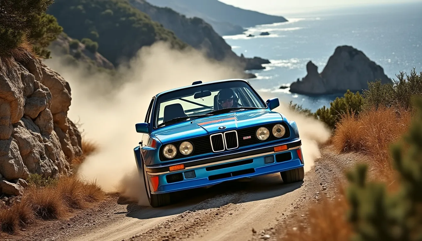 françois delecour affronte les routes corses lors du tour de corse historique au volant de sa mythique bmw m3.