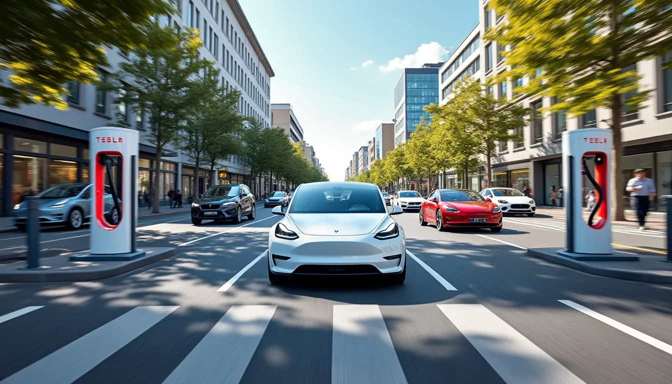 en europe, les ventes de voitures électriques bondissent de 63 %. le tesla model y reprend la tête dans un marché en pleine accélération.