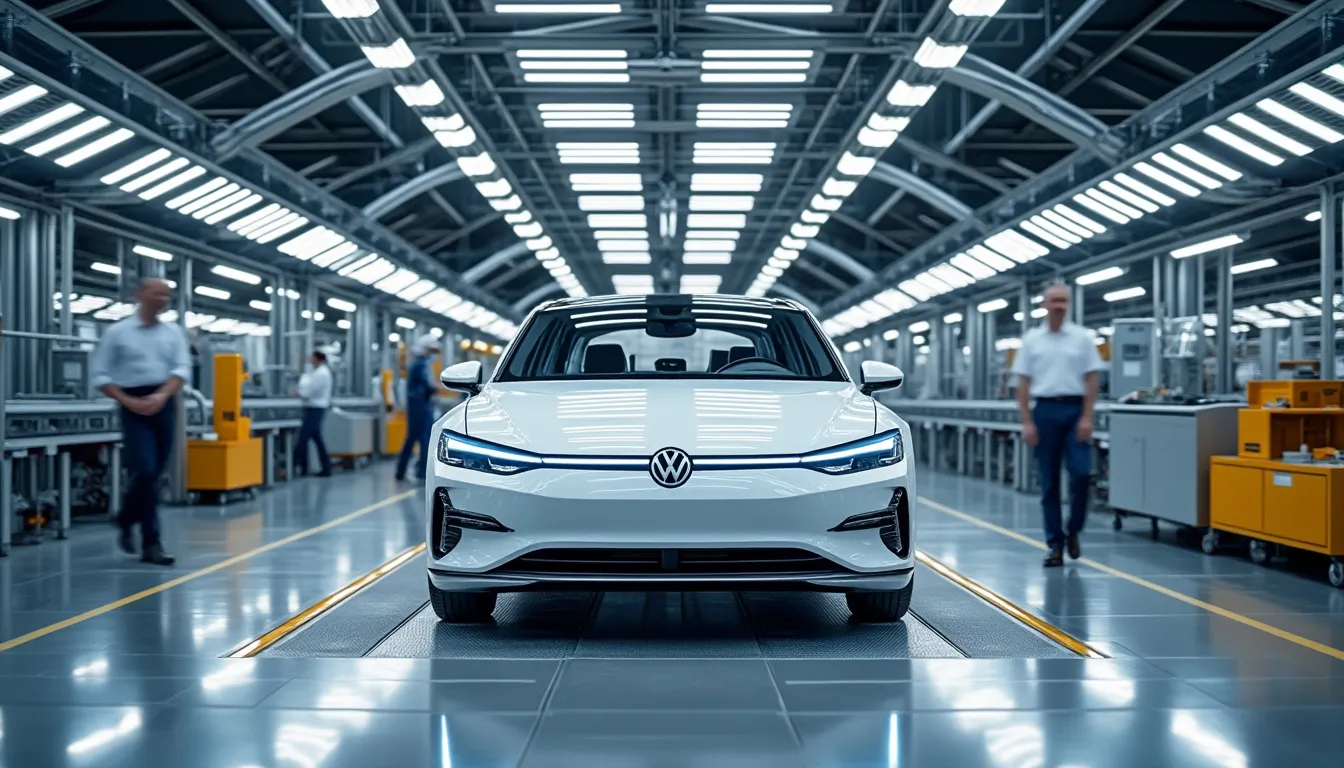 à zwickau, l’usine modèle de volkswagen, entièrement tournée vers l’électrique, s’inquiète pour son avenir face aux difficultés du pari électrique.