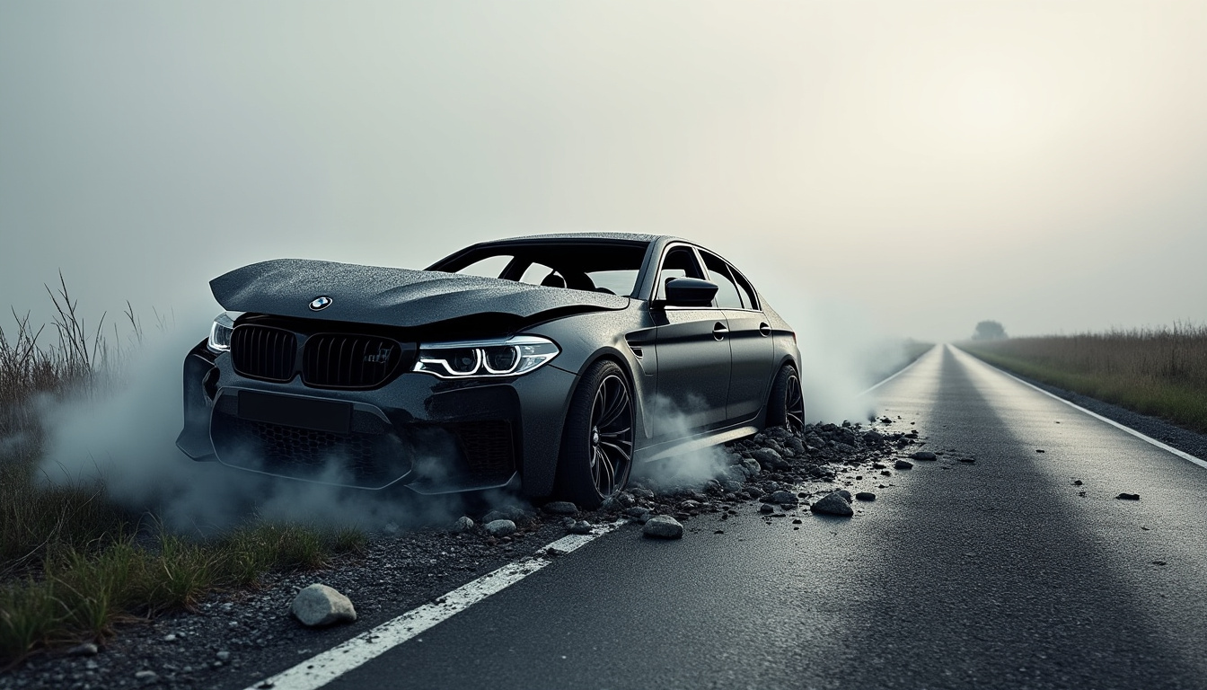 au neubourg, une bmw m5 a été incendiée dans le cadre d’une tentative présumée d’escroquerie à l’assurance. les circonstances font l’objet d’une enquête.