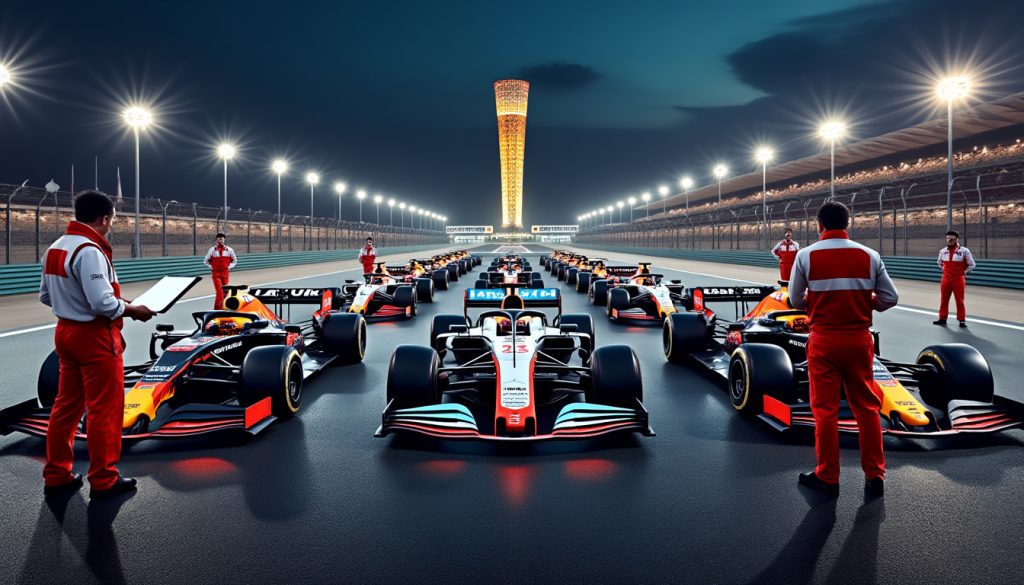 la fia a officialisé la grille de départ du grand prix de bahreïn après l’application des pénalités. découvrez les positions des pilotes.