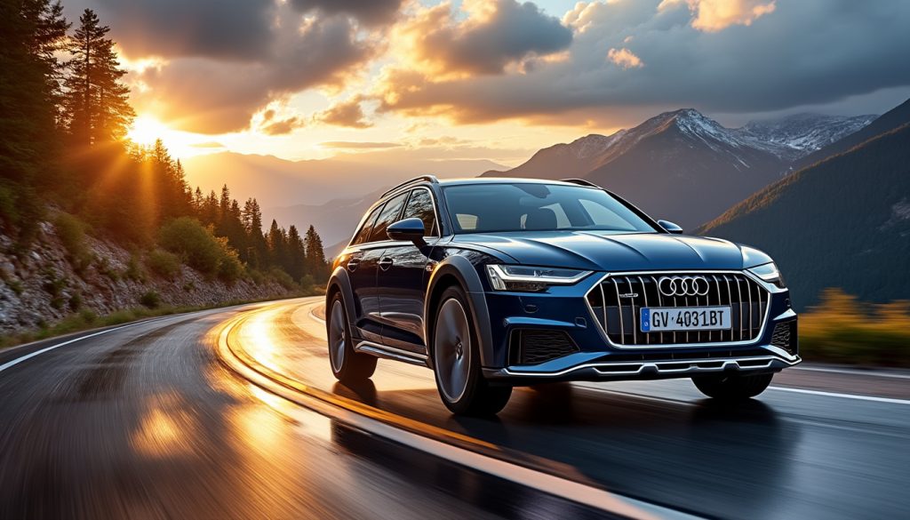 l’audi a6 allroad fait son grand retour. découvrez les nouveautés de ce break haut de gamme pensé pour allier confort et polyvalence.