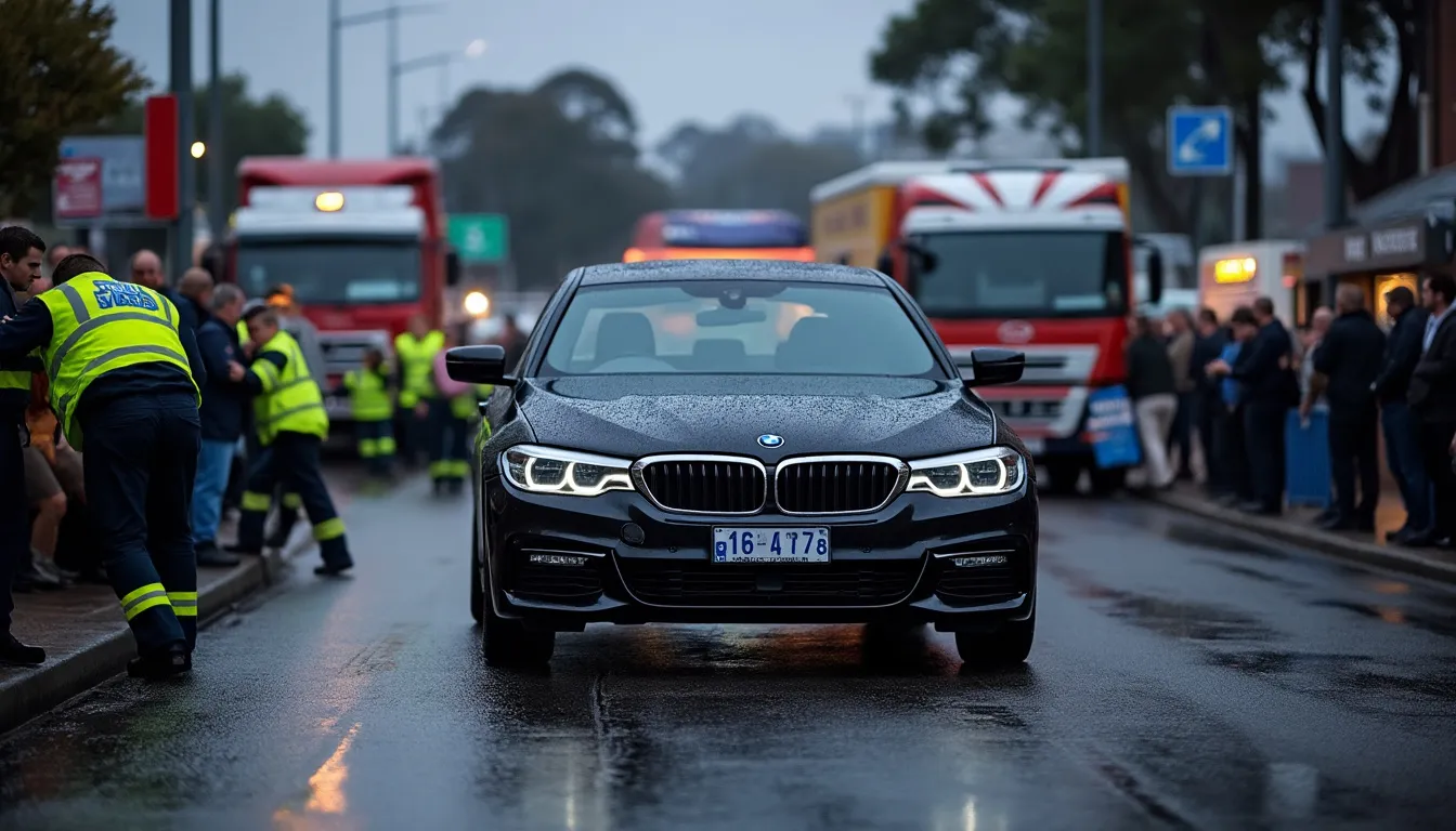 à 18 ans, un conducteur fait vrombir sa bmw et fonce dans une scène qui tourne à l’incident. découvrez les circonstances de cette affaire.