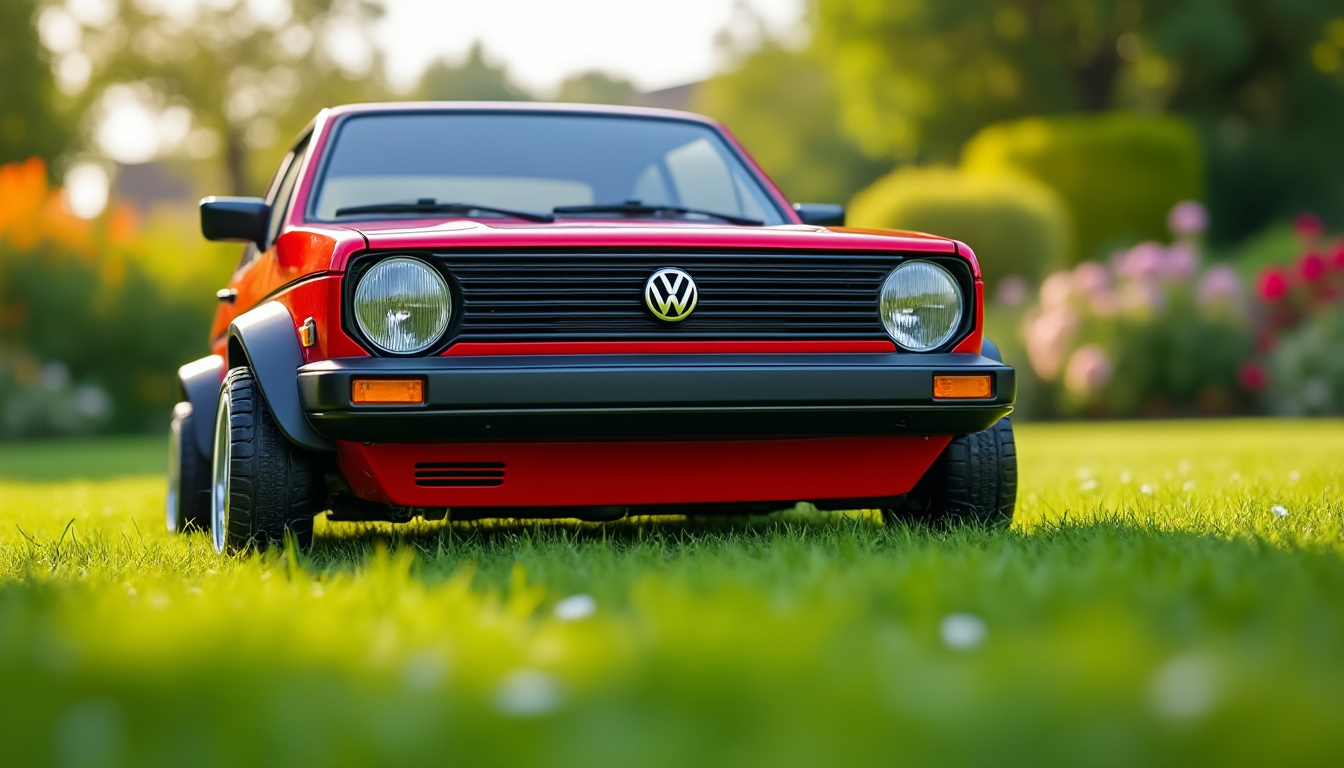 découvrez cette golf gti miniature qui tond la pelouse en autonomie et s’arrête pour protéger les hérissons.